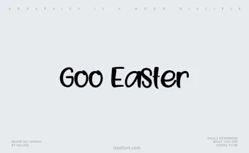 Goo Easter Font