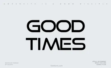 Good Times Font