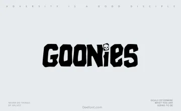 Goonies Font