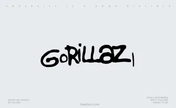 Gorillaz 1 Font