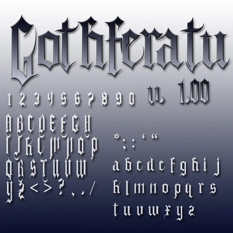 Gothferatu Font