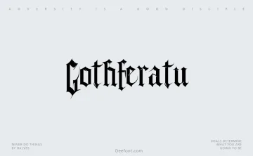 Gothferatu Font