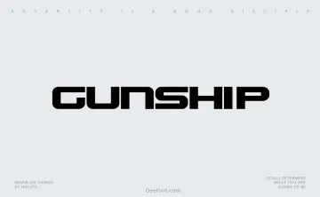 Gunship Font