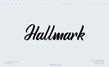 Hallmark Font