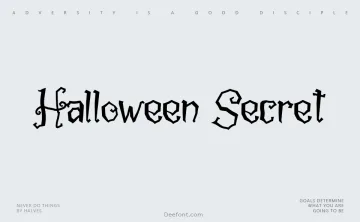Halloween Secret Font