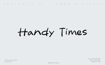Handy Times Font