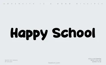 Happy School Font
