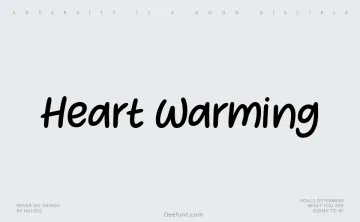 Heart Warming Font
