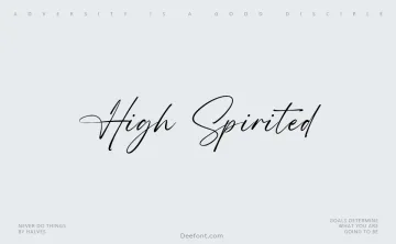 High Spirited Font