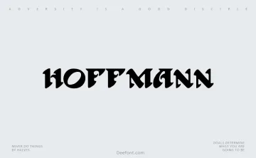 Hoffmann Font