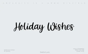 Holiday Wishes Font
