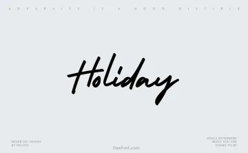 Holiday Font
