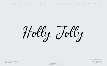 Holly Jolly Font
