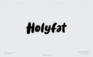 Holyfat Font