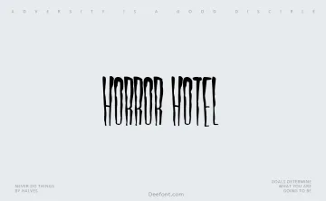 Horror Hotel Font