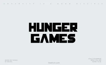 Hunger Games Font
