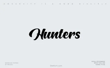 Hunters Font