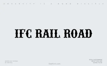IFC Rail Road Font