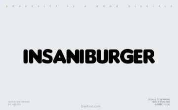 Insaniburger Font