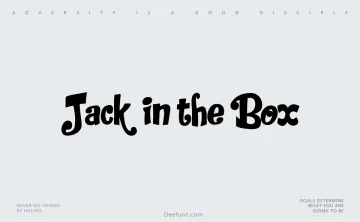 Jack in the Box Font