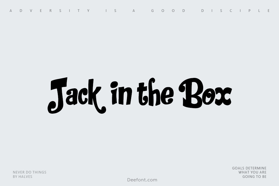 Jack in the Box Font