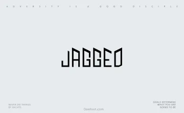 Jagged Font