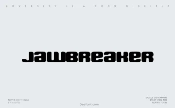 Jawbreaker Display Font