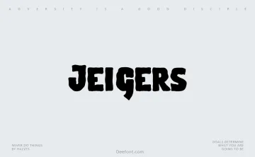 Jeigers Font