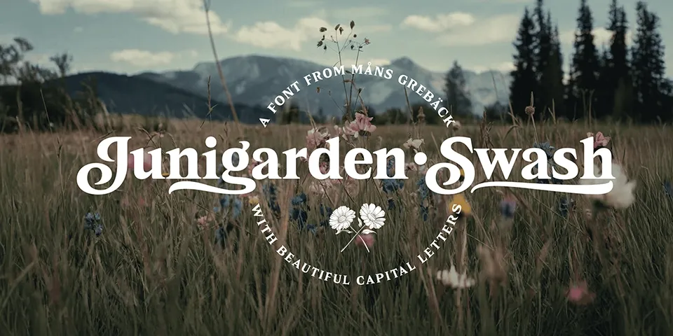 Junigarden Swash Font