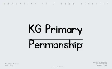 KG Primary Penmanship Font