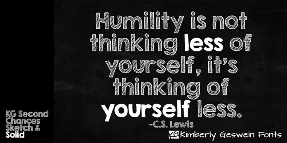 KG Second Chances Font