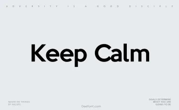Keep Calm Font