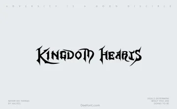 Kingdom Hearts Font