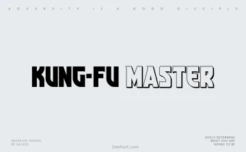 Kung-Fu Master Font