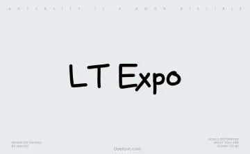 LT Expo Font