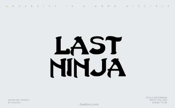 Last Ninja Font
