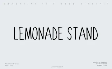 Lemonade Stand Font
