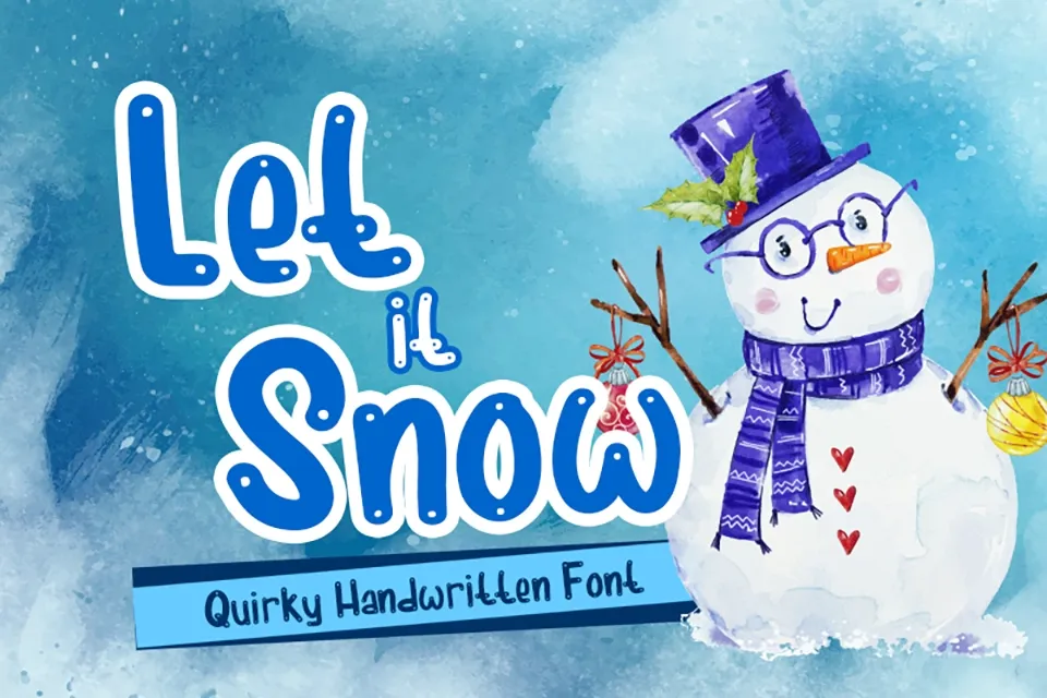 Let it Snow Font