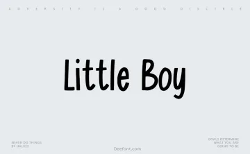 Little Boy Typeface