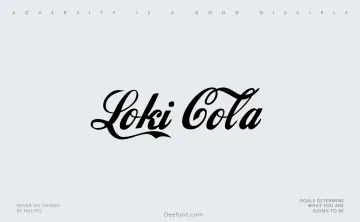 Loki Cola Font