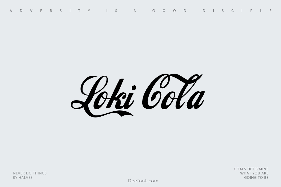 Loki Cola Font