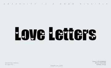 Love Letters Font