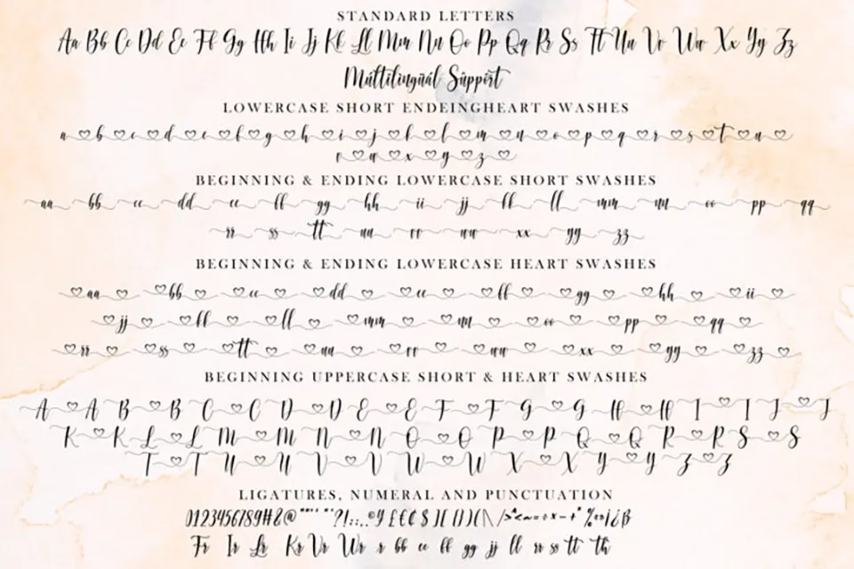 Loved Heart Script Font