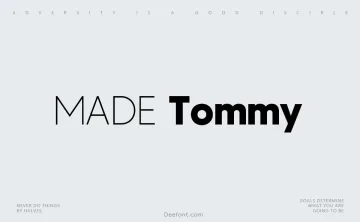 MADE Tommy Font Family