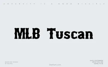 MLB Tuscan Font