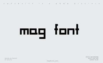 Mag Font Font