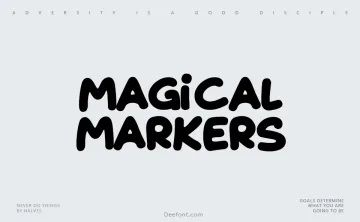 Magical Markers Font