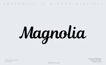 Magnolia Script Font