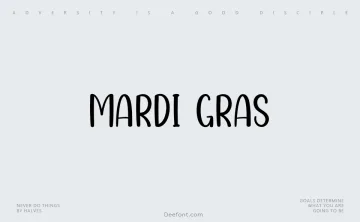 Mardi Gras Font