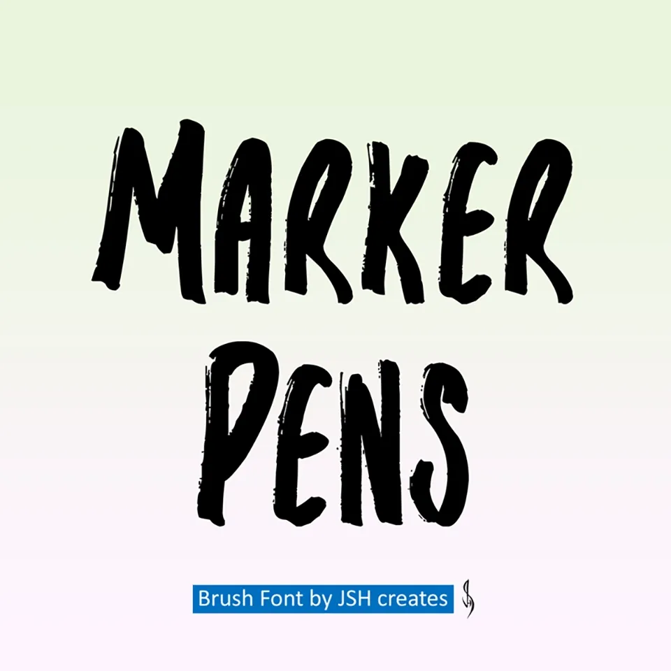 Marker Pens Font
